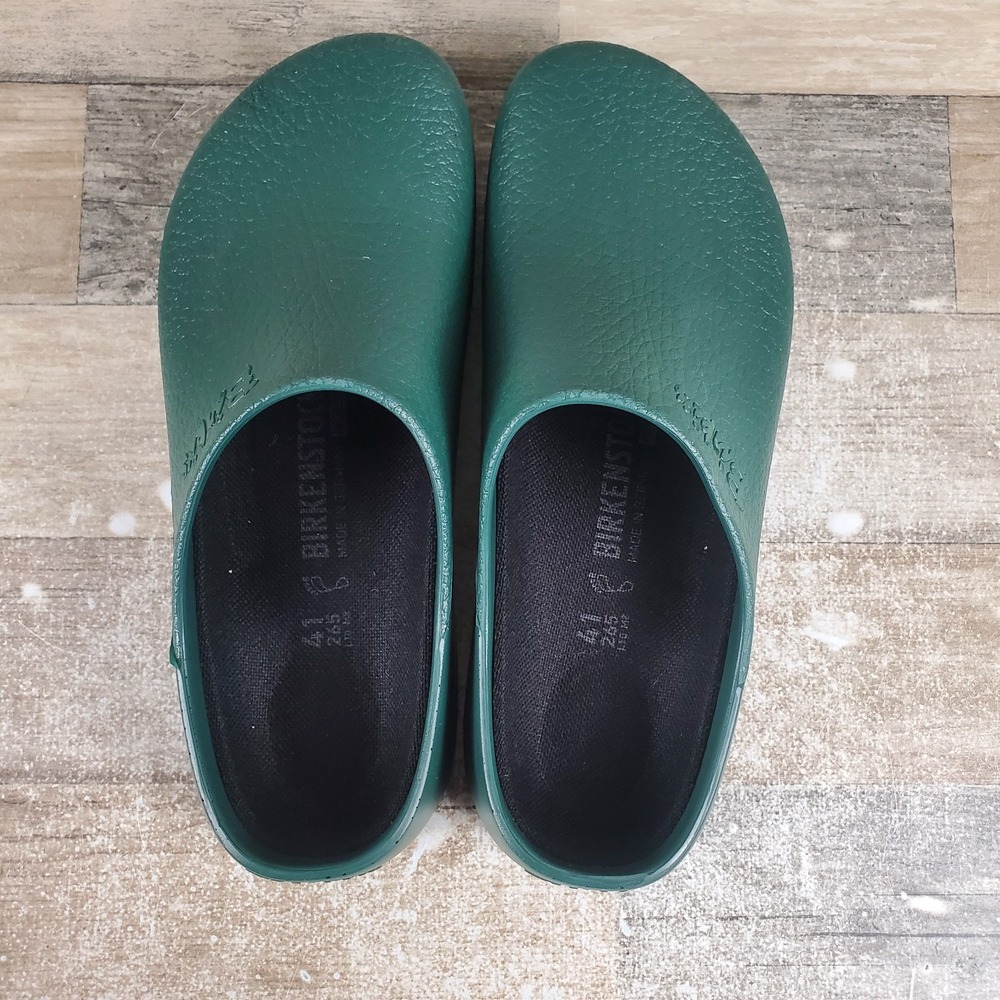Birkenstock Super-Birki Clogs Mens 8 Womens 10 Walking Shoes Green Slip On - Picture 4 of 11